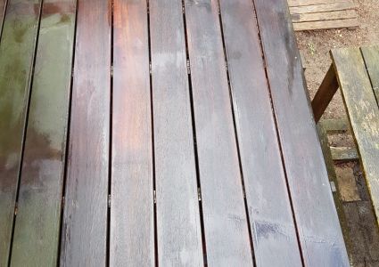 Houten Terras : na eerste schoonmaak