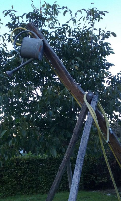 leven Tuindouche met oude gieter